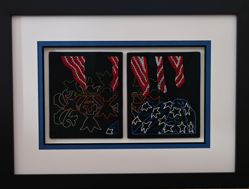 Flag Raising

Embroidery, Framed&amp;nbsp;21&amp;rdquo; x 28 &amp;frac14;&amp;rdquo;

&amp;copy; 2022 Loriene Pearson

$1,100.00